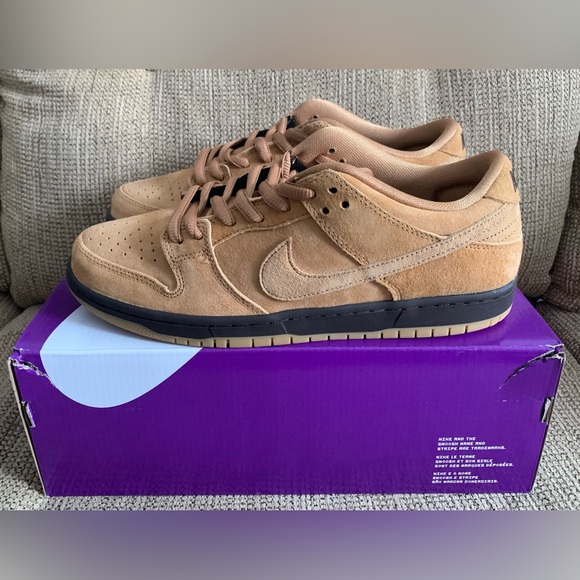Nike SB Dunk Low Pro Wheat Baroque Brown Gum Mocha Men Size 10.5 NEW BQ6817-204 - Picture 9 of 12